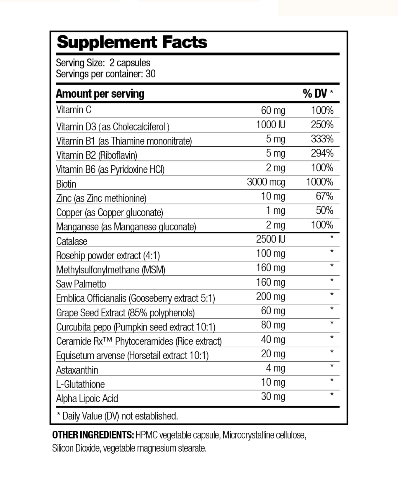 (Pre order) Halo Hair-Skin-Nail Booster Intensively Nourishing (60 capsules)