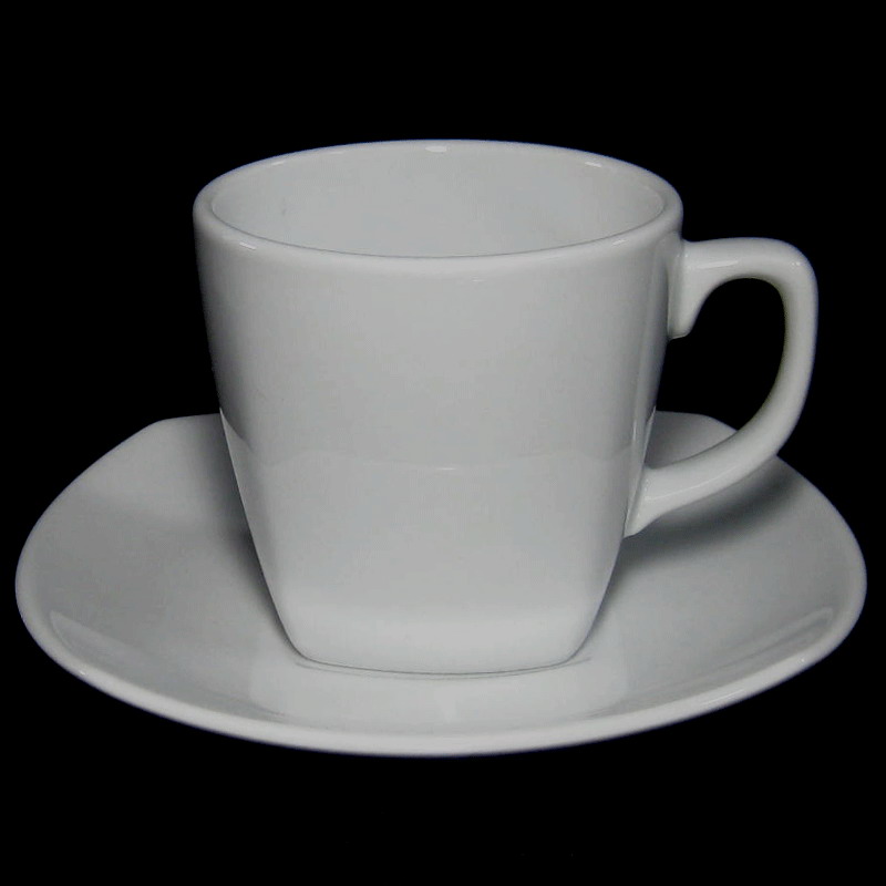 ถ้วยกาแฟ + จานรองญี่ปุ่น ความจุ 8.27 ออนซ์ ( 240 มล. ) # 4127/4114 ยี่ห้อ Royal porcelain ( รอยัล พอร์ซ