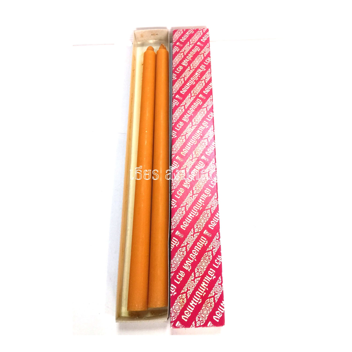 เทียนเบอร์ 2*15 สีเหลือง