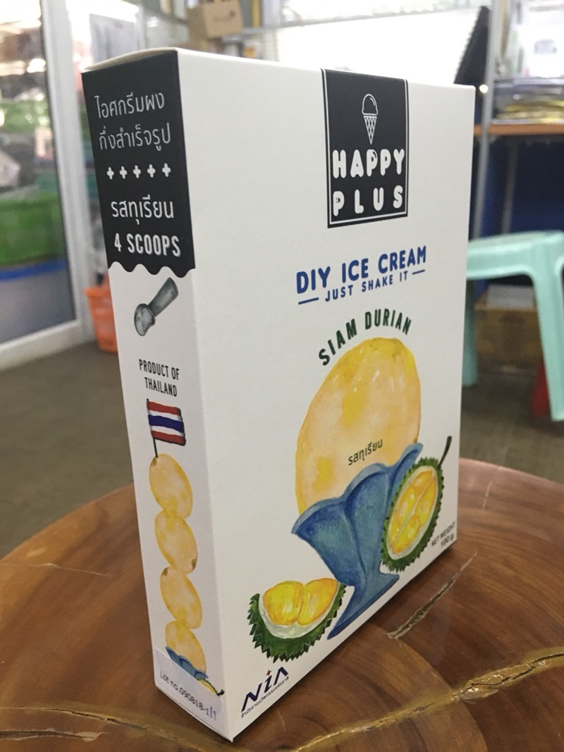 DIY ICE CREAM SIAM DURIAN ไอศกรีมผง รสทุเรียน