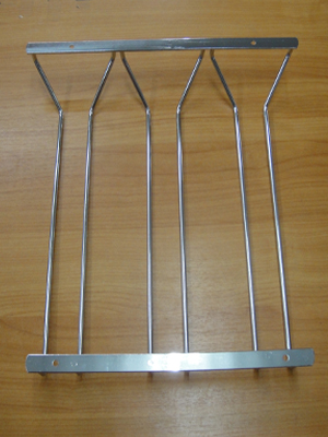 รางแขวนแก้ว 3 แถว STAINLESS STEEL CHROMB PLATED HANGING GLASS 3 ROWS 013-TF-SGB-3