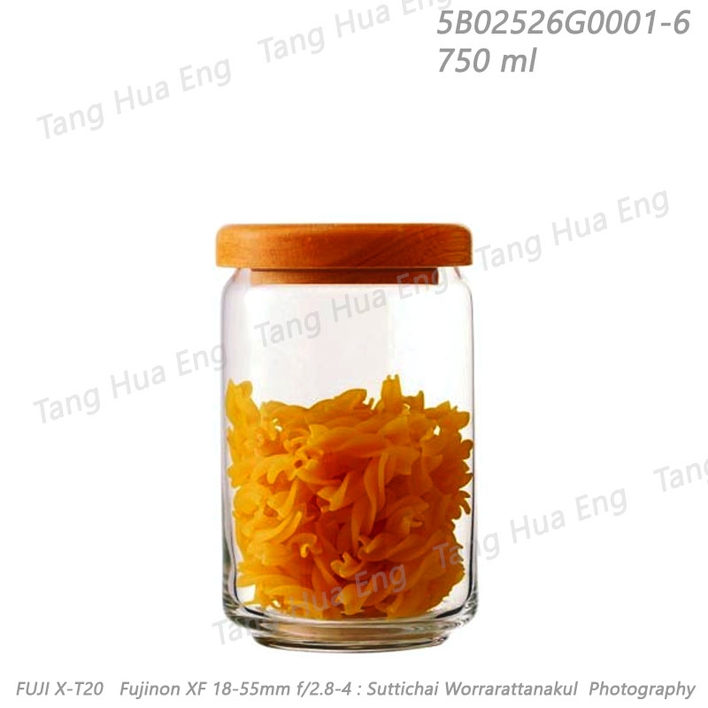 โหลกลมฝาไม้ ขนาด 750 มล. # 2526 ยี่ห้อโอเชี่ยน