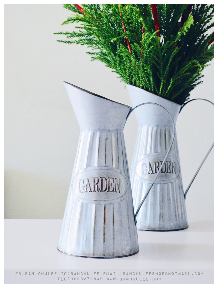 "GARDEN" Tin Vase