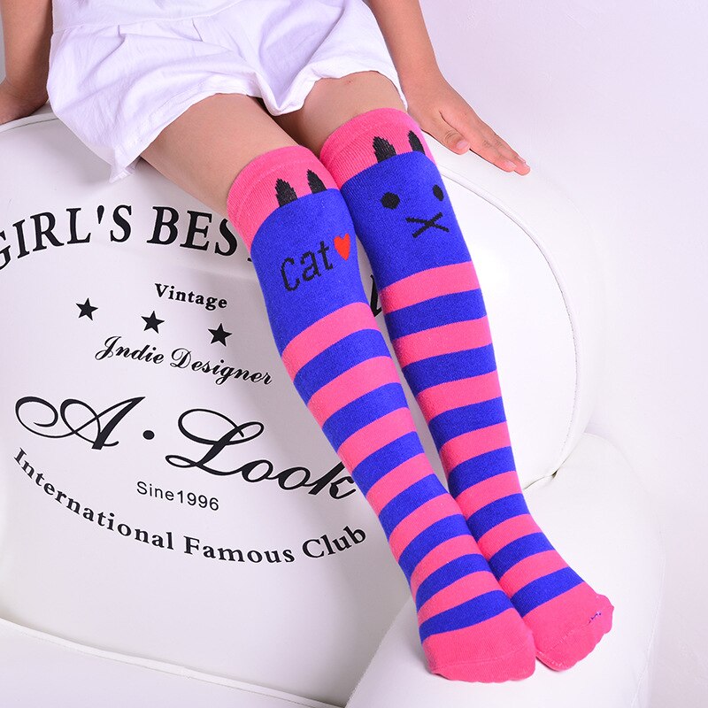 ถุงเท้ายาว เด็ก ลายแมว