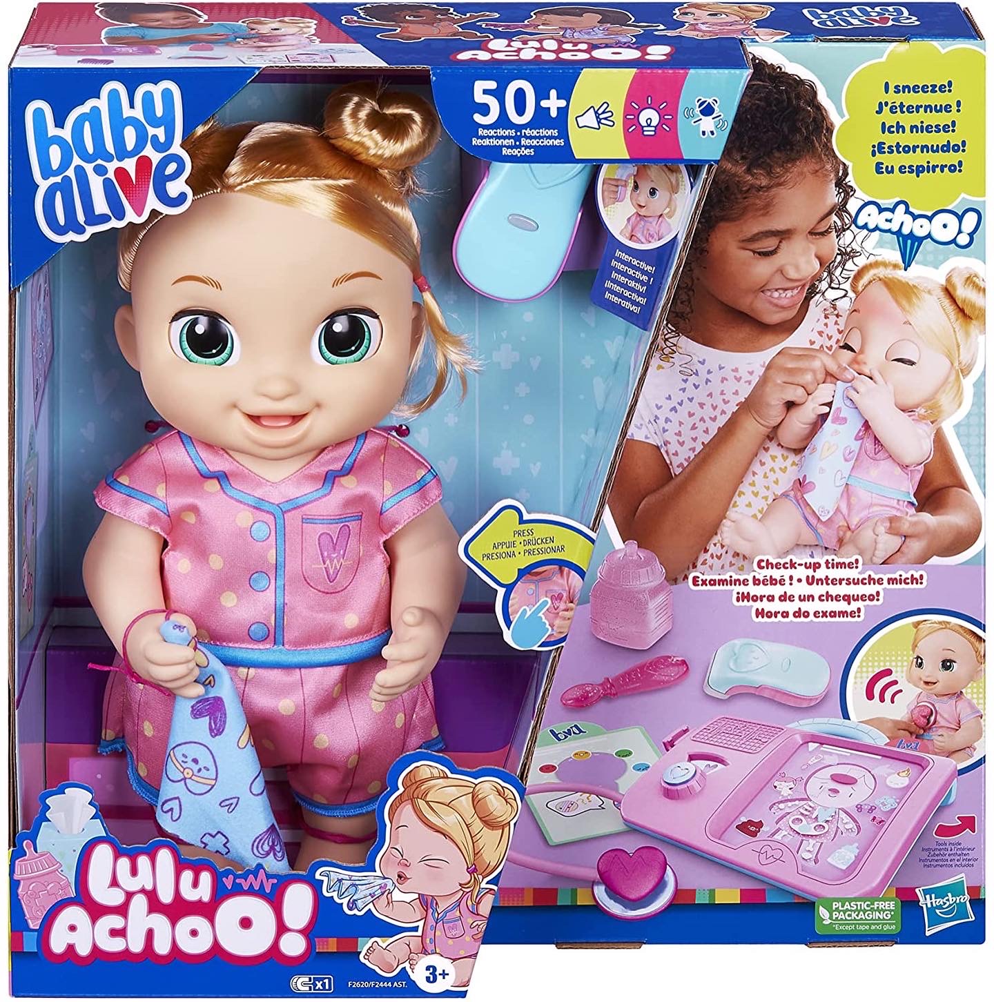 Baby Alive Lulu Achoo Doll, 12-Inch Interactive Doctor Play Toy