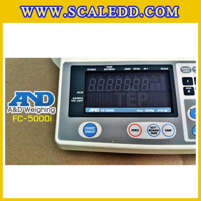 เครื่องชั่งดิจิตอล 5000g ตาชั่ง5000กรัม เครื่องชั่งนับจำนวน 5kg เครื่องชั่งน้ำหนัก5000g ยี่ห้อ AND รุ่น FC-5000i พิกัด 5kg ค่าละเอียด 0.5g