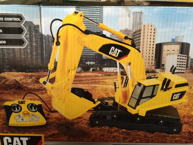 รถตักดินวิทยุบังคับขนาดใหญ่ 15 นิ้ว CAT Excavator Remote with Light and Sound