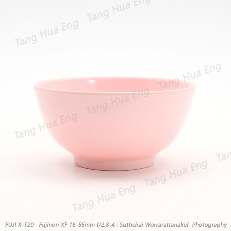 ชามโคม 6 นิ้ว # 61060 ตราซุปเปอร์แวร์ สีครีมขาว/สีชมพู