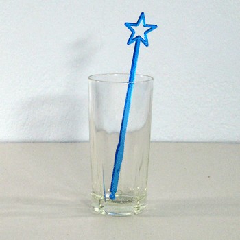 ไม้คนเหล้าสีใส รูปดาว