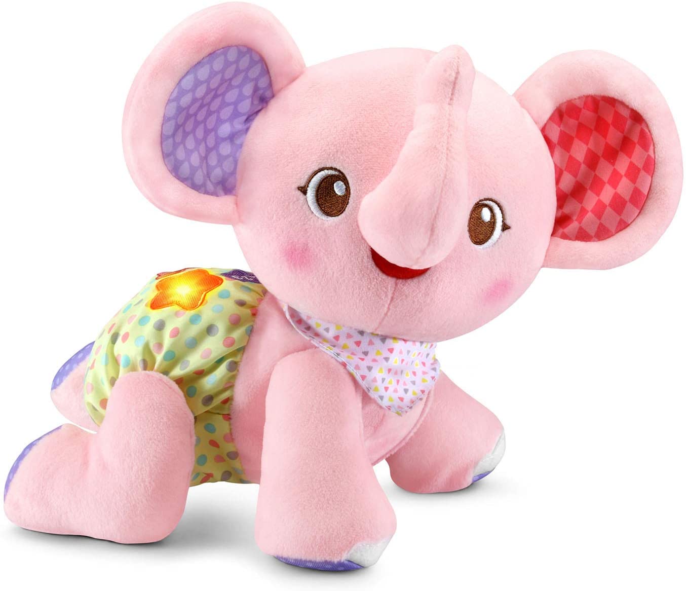 ตุ๊กตาช้างชวนคลาน VTech Explore and Crawl Elephant Plush Baby and Toddler Toy, Pink