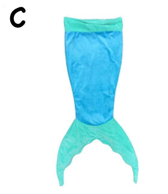 ผ้าห่มหางนางเงือก สีฟ้า