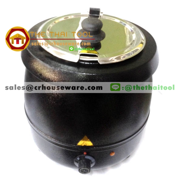 หม้ออุ่นซุปไฟฟ้า หม้อซุปดำ (ราคาประหยัด) 005-SBC-83010SP,10 L Soup_kettle (Black),เชียงรายหม้ออุ่นซุปดำโรงแรม