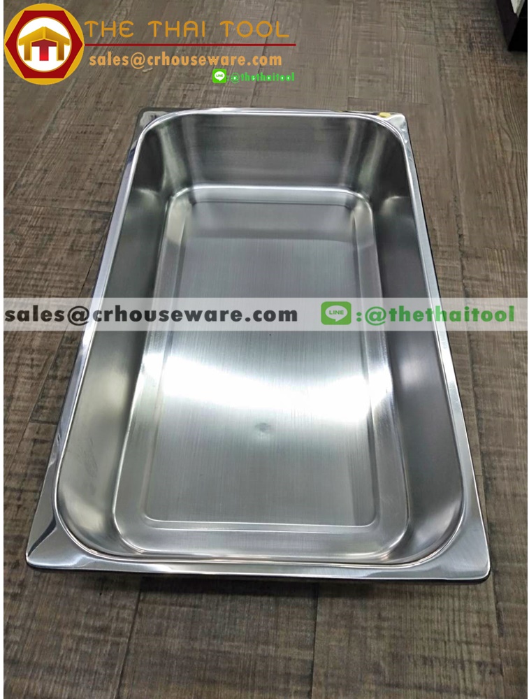 อ่างสแตนเลส 1/1 ลึก 10 ซม. อ่างสำหรับโรงงานผลิตอาหารโดยเฉพาะ Gastronorm Pan รหัส 040-SPECIAL-K105,ถาดโรงงานสัปปะรด,ถาดใช้ในโรงงานผลิตอาหาร