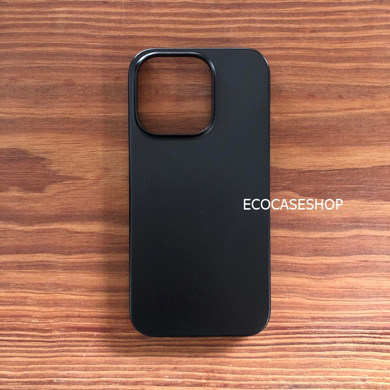 iPhone14 Plus เคสแข็งด้าน(new) สีดำ รุ่นกล้องนูน