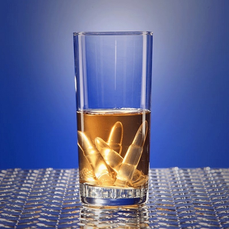 ที่ทำน้ำแข็ง รูปกระสุนปืน 3D PVC