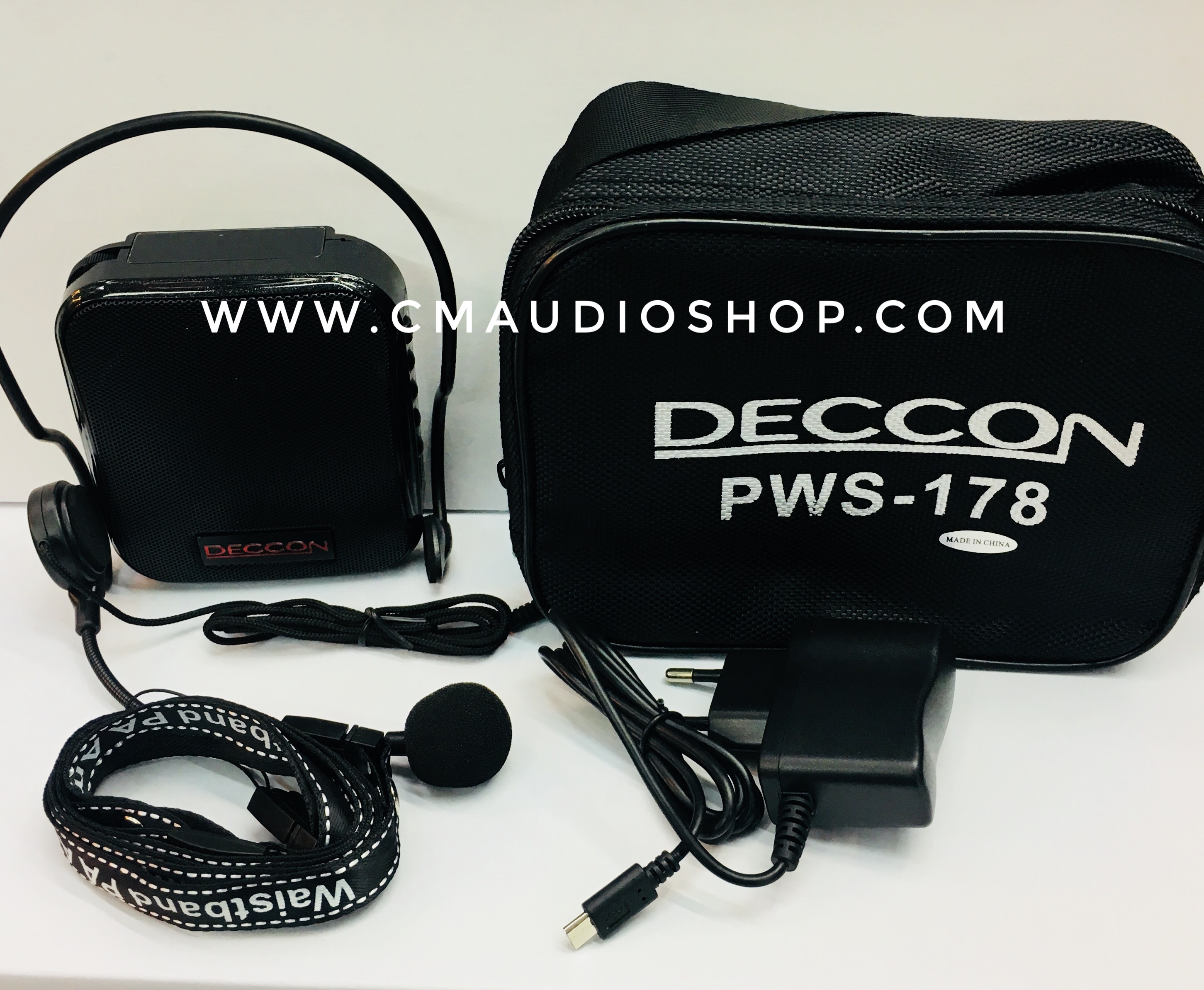 ไมค์-ลำโพงคาดเอว Deccon PWS-178 (USB, Record andBluetooth)