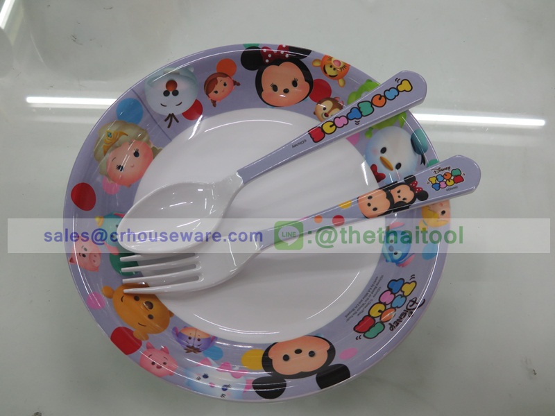 ชุดกล่องของขวัญเมลามีนลายดาร์ตูน ชุด 5 ชิ้น 005-419