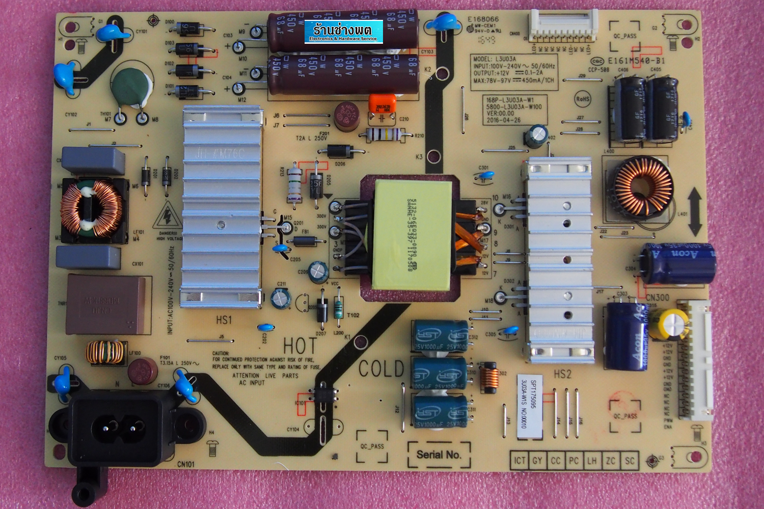 Supply 40L5650VT,Supply Toshiba ModelPart L3U03A