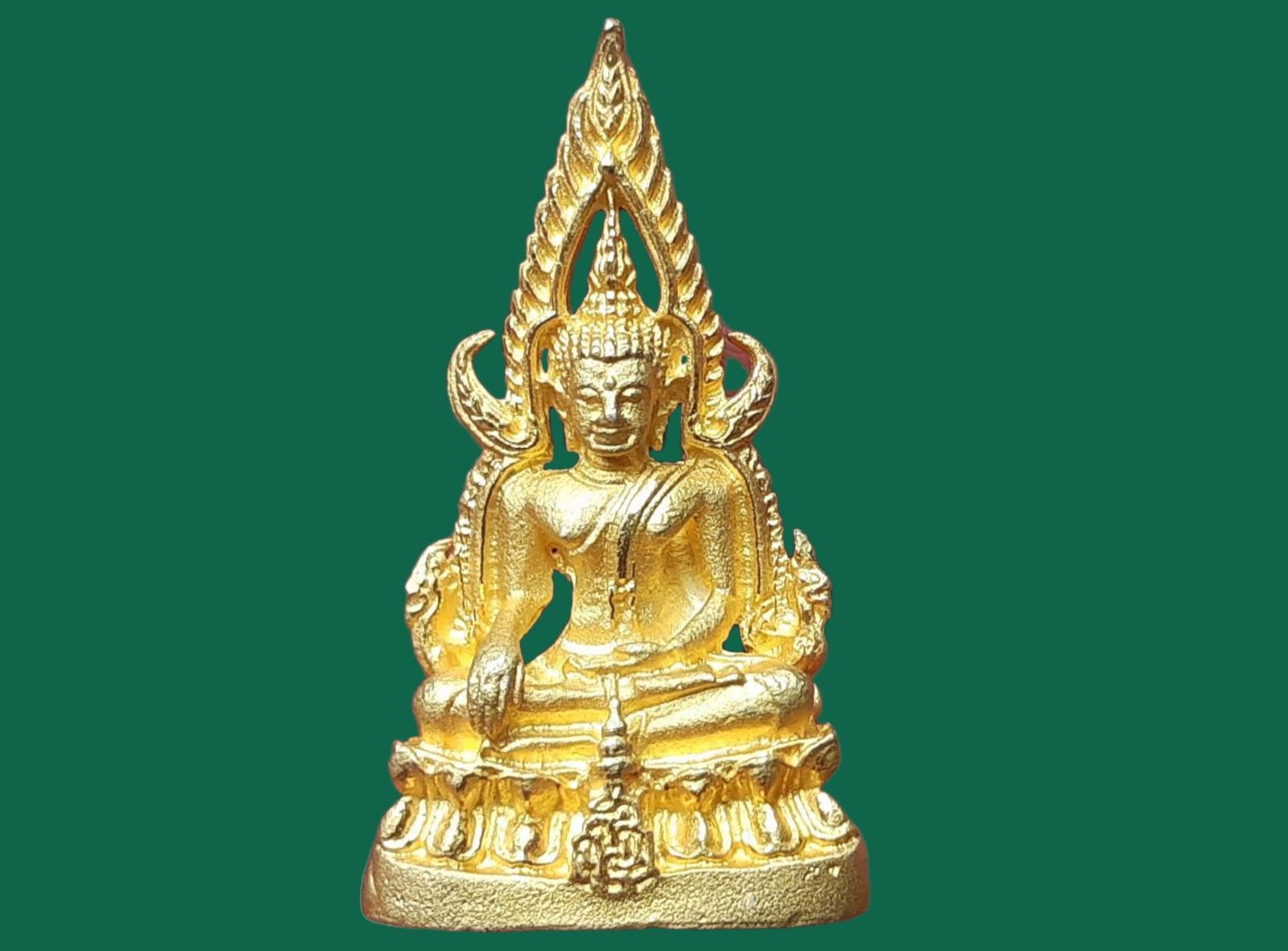 รูปเหมือนหล่อ พระพุทธชินราช วัดบวรนิเวศวิหาร กรุงเทพมหานคร ญสส. สมเด็จพระญาณสังวร สมเด็จพระสังฆราช เนื้อกะหลั่ยทอง ปี 2536