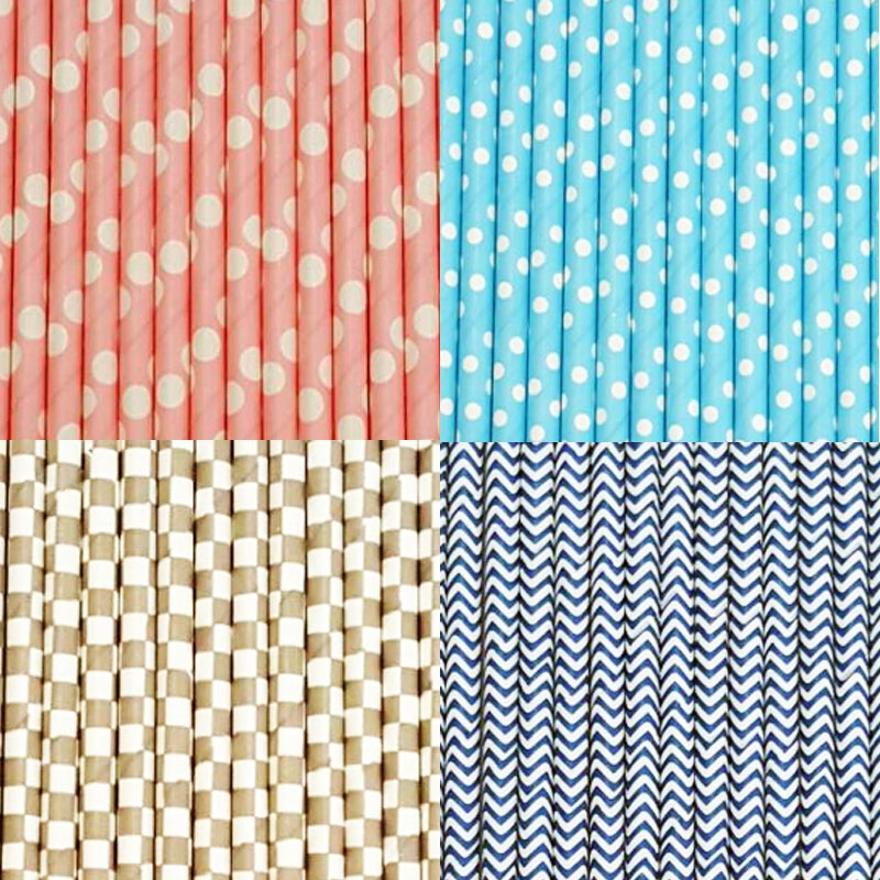 หลอดกระดาษคละลาย ขนาด 5 มิล ยาว 19.5 ซม. ( 500 ชิ้น )