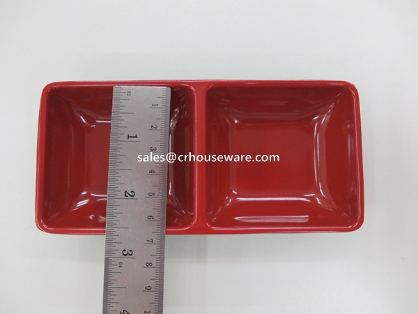 ถ้วยน้ำจิ้มแบบสองช่อง พลาสติก ABS 005-TW-JP-EQ252