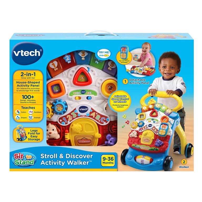 Vtech ของเล่นหัดเดินสุดน่ารัก First Steps Baby Walker Blue สีน้ำเงิน (Limited Edition)