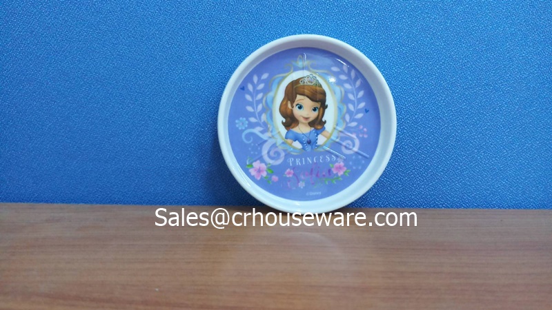 จานรองแก้ว 3 นิ้ว ลายsofia