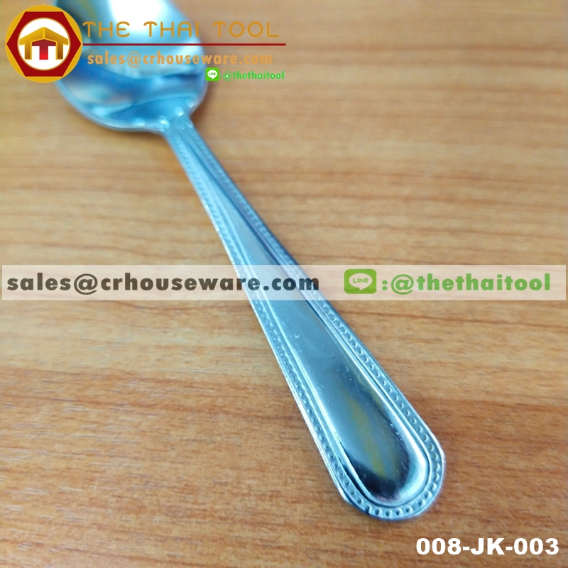 ช้อนกาแฟสแตนเลส ตราจากัวร์ ช้อนกาแฟจากัวร์ ลายเอมเมอรัลด์ (1โหล/12คัน)