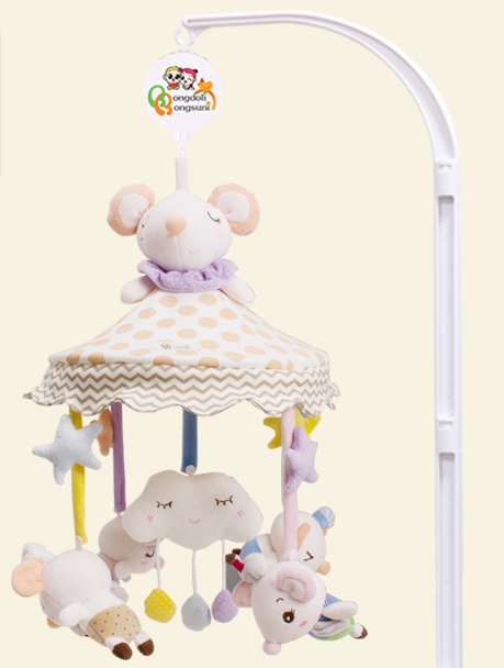 โมบายเด็ก แบบผ้า สไตล์เกาหลี มีเสียงดนตรี