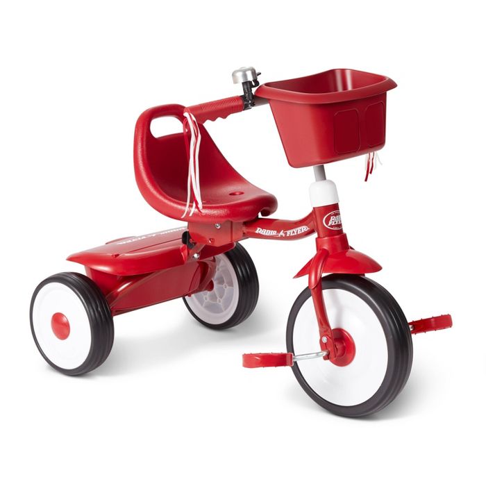 จักรยาน 3 สามล้อแบบพับได้ Radio Flyer Fold 2 Go Trike with Bucket สีแดง