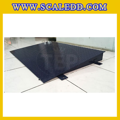ทางลาดแท่นชั่งน้ำหนักแบบตั้งพื้นทำจากเหล็ก ขนาด 120x80 Cm. รับน้ำหนักได้สูงสูด 2 ตัน