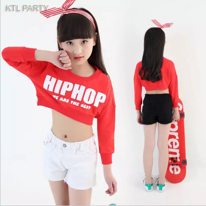 **พร้อมส่ง**ชุดเต้น แดนซ์ กางเกงขาสั้น+เสื้อครอปแดง แถมถุงเท้าและผ้าคาดผม