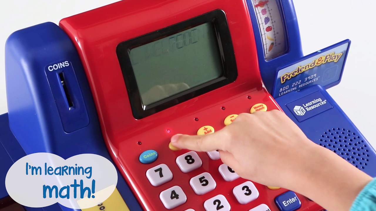 แคชเชียร์เก็บเงินจำลองชุดใหญ่ Learning Resources Pretend & Play Cash Register