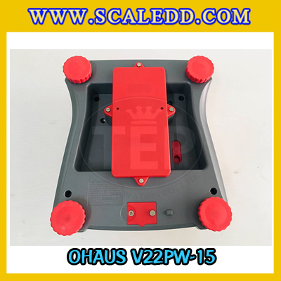 เครื่องชั่งกันน้ำ15kg เครื่องชั่งดิจิตอล15kg ตาชั่งกันน้ำ15กิโลกรัม เครื่องชั่งดิจิตอล15kg พิกัดน้ำหนัก 15kg ความละเอียด 2g ยี่ห้อ OHAUS รุ่น V22PWE (เครื่องชั่งผ่านตรวจรับรองจากสำนักชั่งตวงวัด)