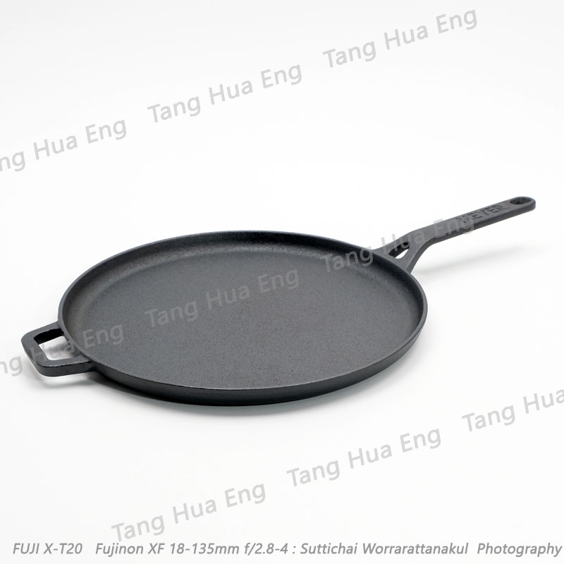 MEYER กระทะเหล็กหล่อทรงกลม ขนาด 28 ซม. Cast Iron Flat TAWA
