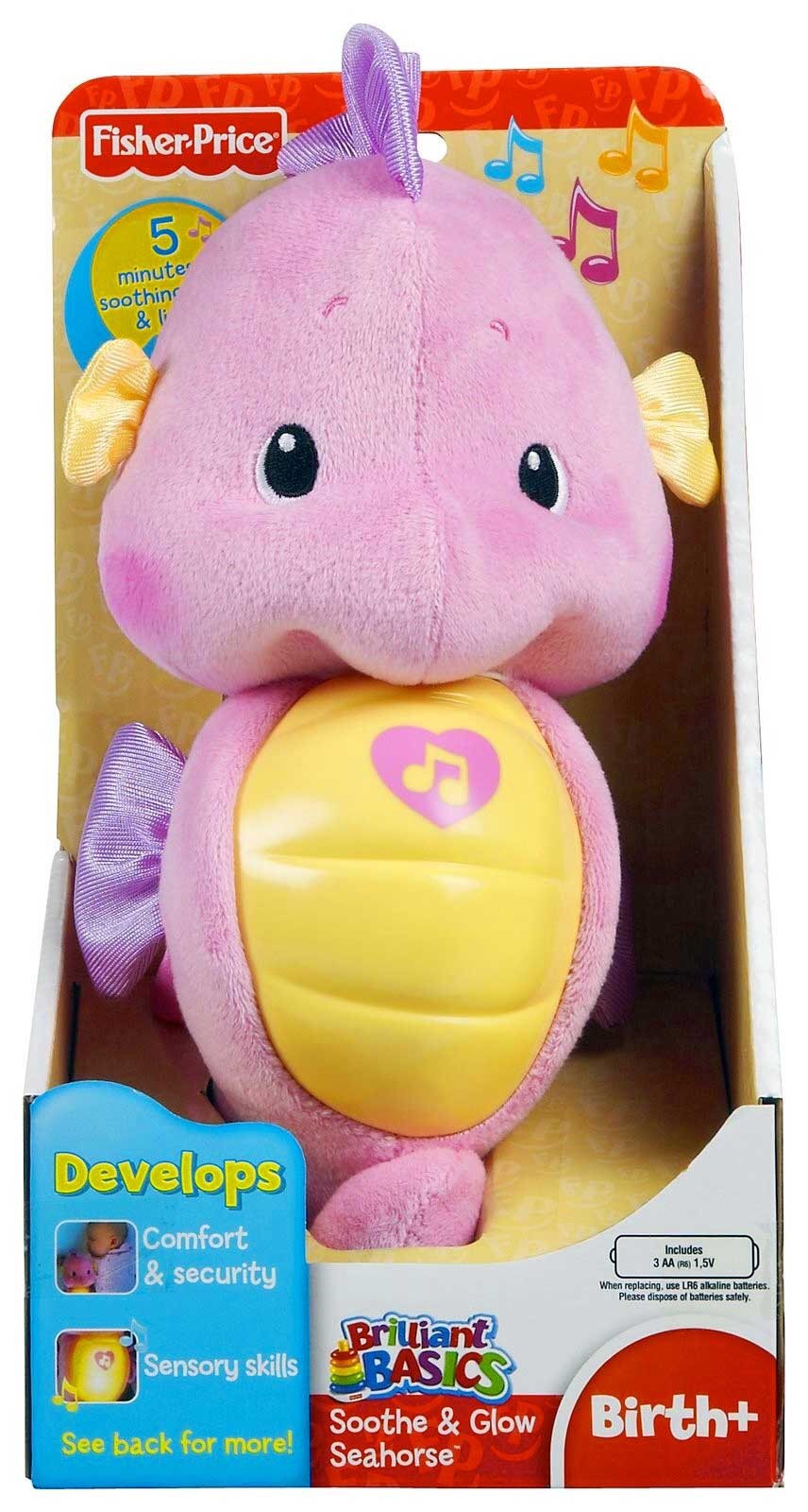 ม้าน้ำกล่อมนอน Fisher-Price Ocean Wonders Soothe and Glow Seahorse สีชมพู