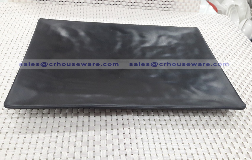 จานตื้น สี่เหลี่ยมผืนผ้า 017-PX-F151312