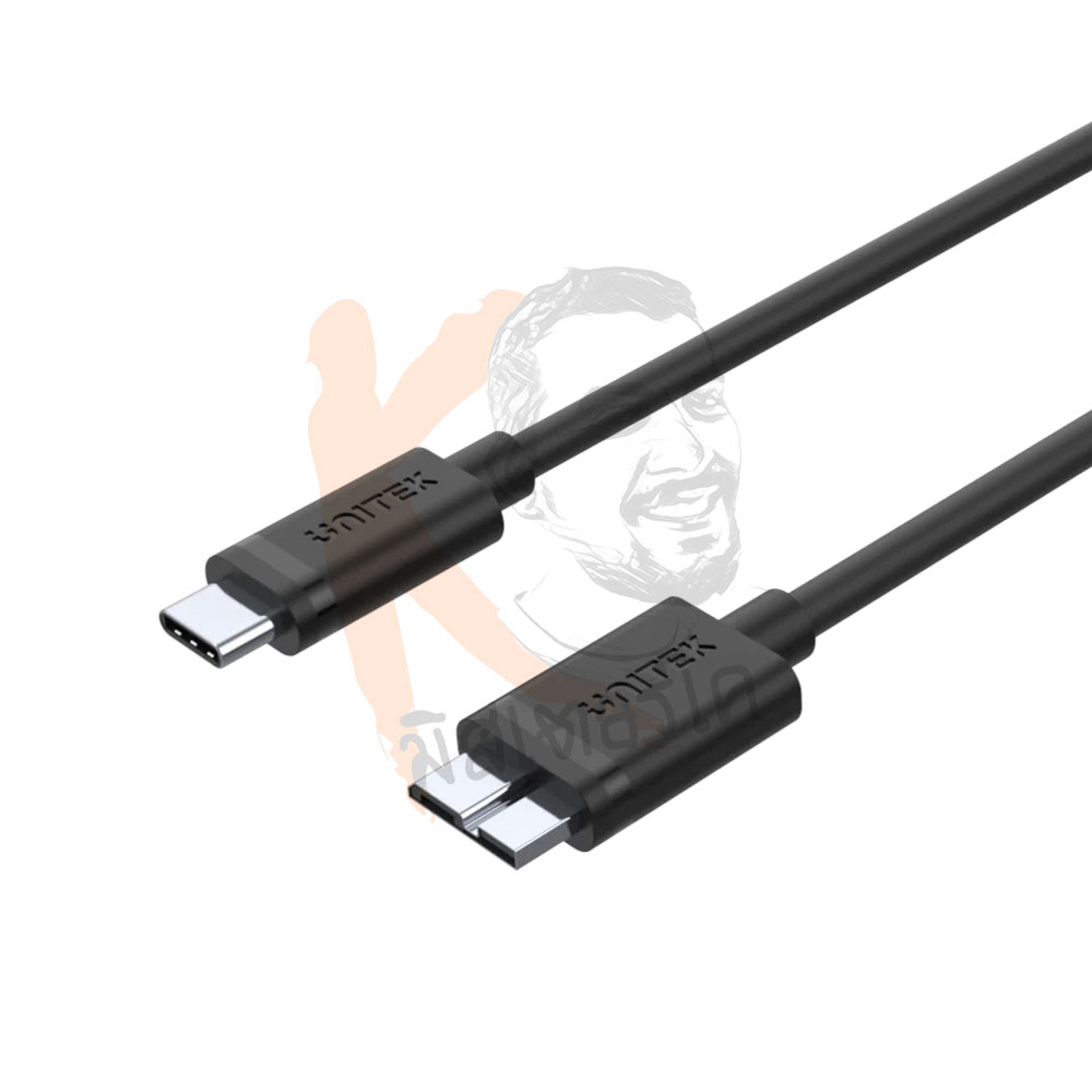 USB-C to Micro-B Cable สาย USB3.0 5Gbps สำหรับ External HDD by Unitek