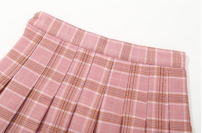 friendly4kid กระโปรง อัดพลีท: กระโปรงลายสก๊อต มีไซส์เด็ก-ผู้ใหญ่