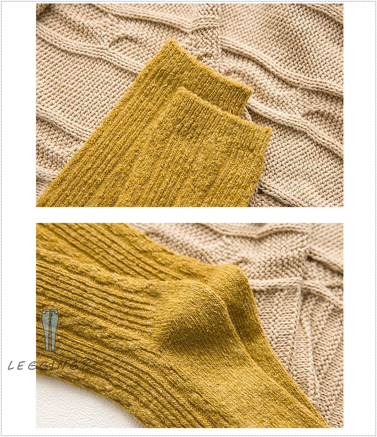 ถุงเท้าวูลขนสัตว์ญี่ปุ่น ถุงเท้ากันหนาว มี 6 สี