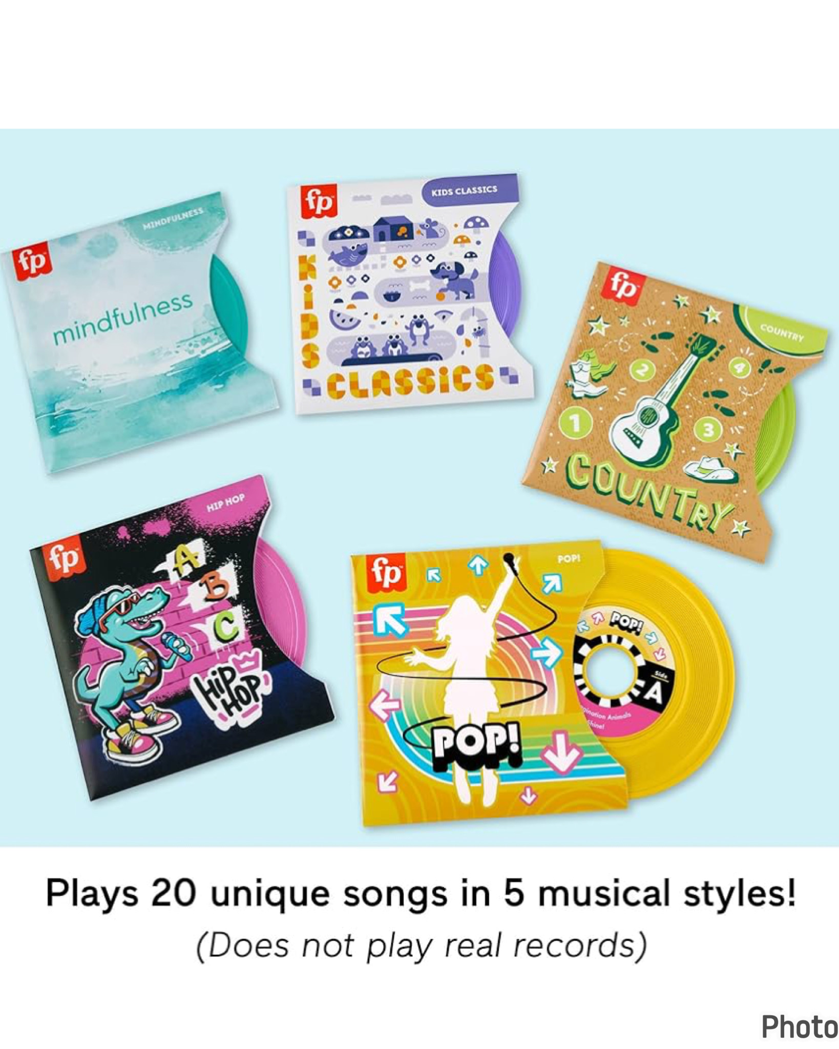 เครื่องเล่นแผ่นเสียงดนตรี Fisher-Price® Deluxe Rockin’ Record Player