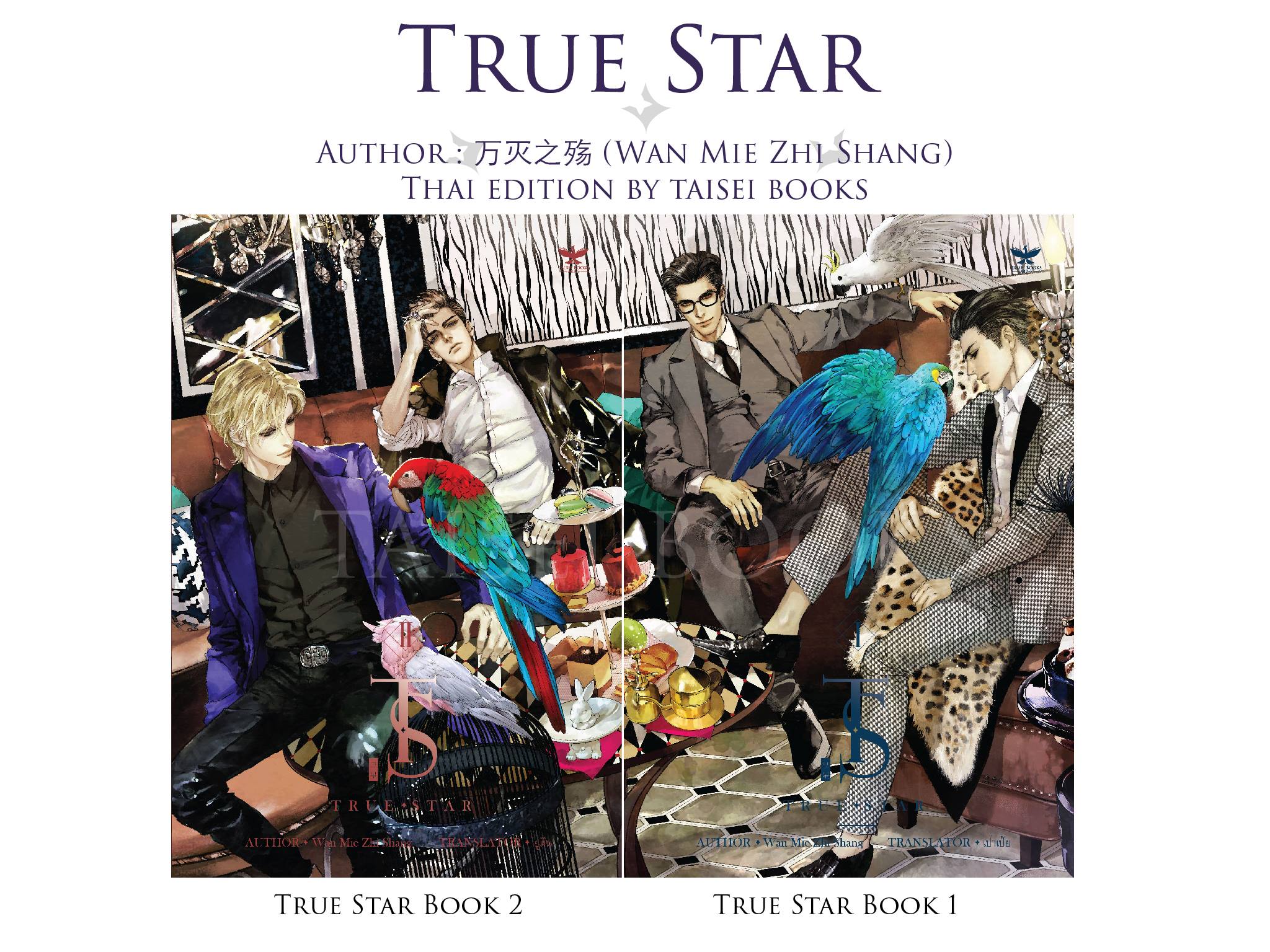 True Star เล่ม 1 และ เล่ม 2 By Wan Mie Zhi Shang มัดจำ 800 ค่าเช่า 160b.