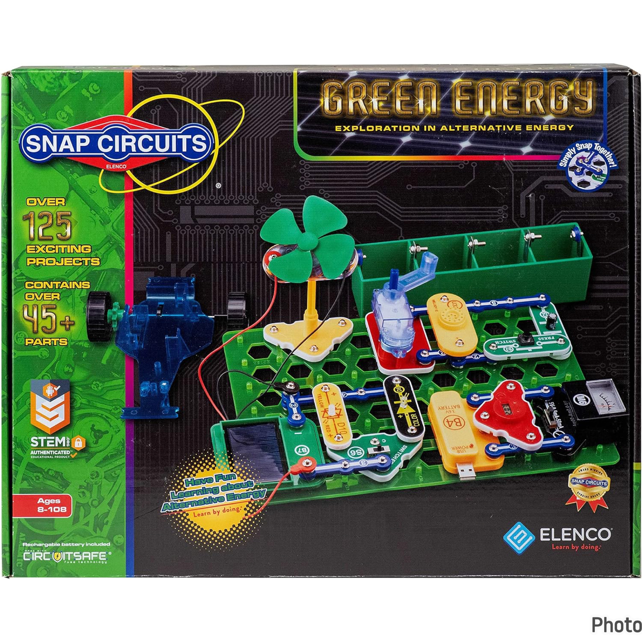 Snap Circuits Green Energy Electronics Exploration Kit