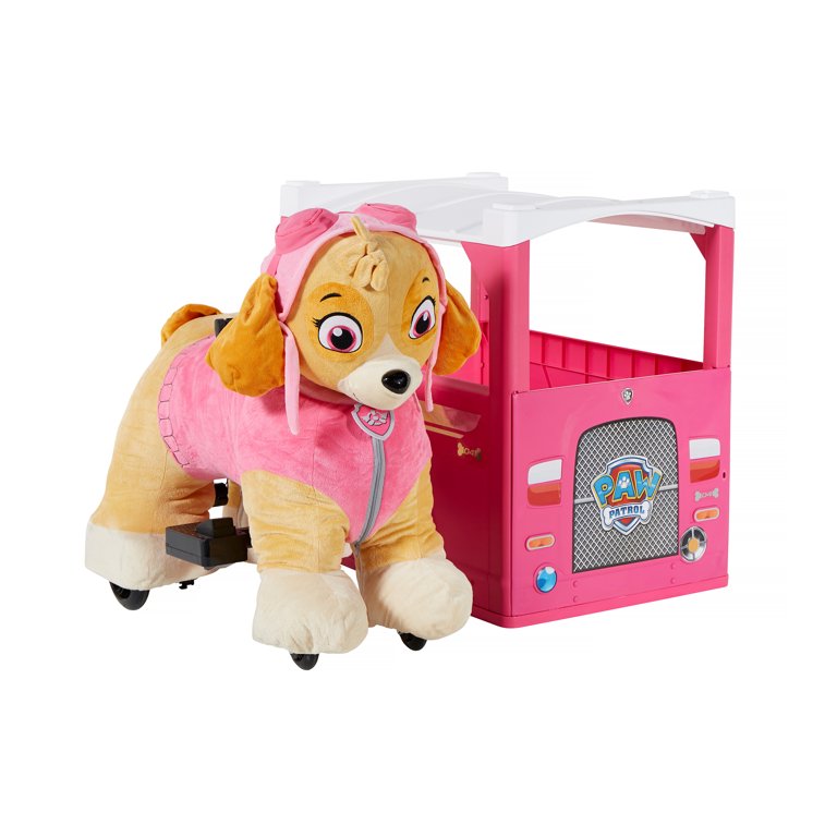 Paw Patrol 6 Volt Plush Skye Ride-on with Pup House Included by Dynacraft