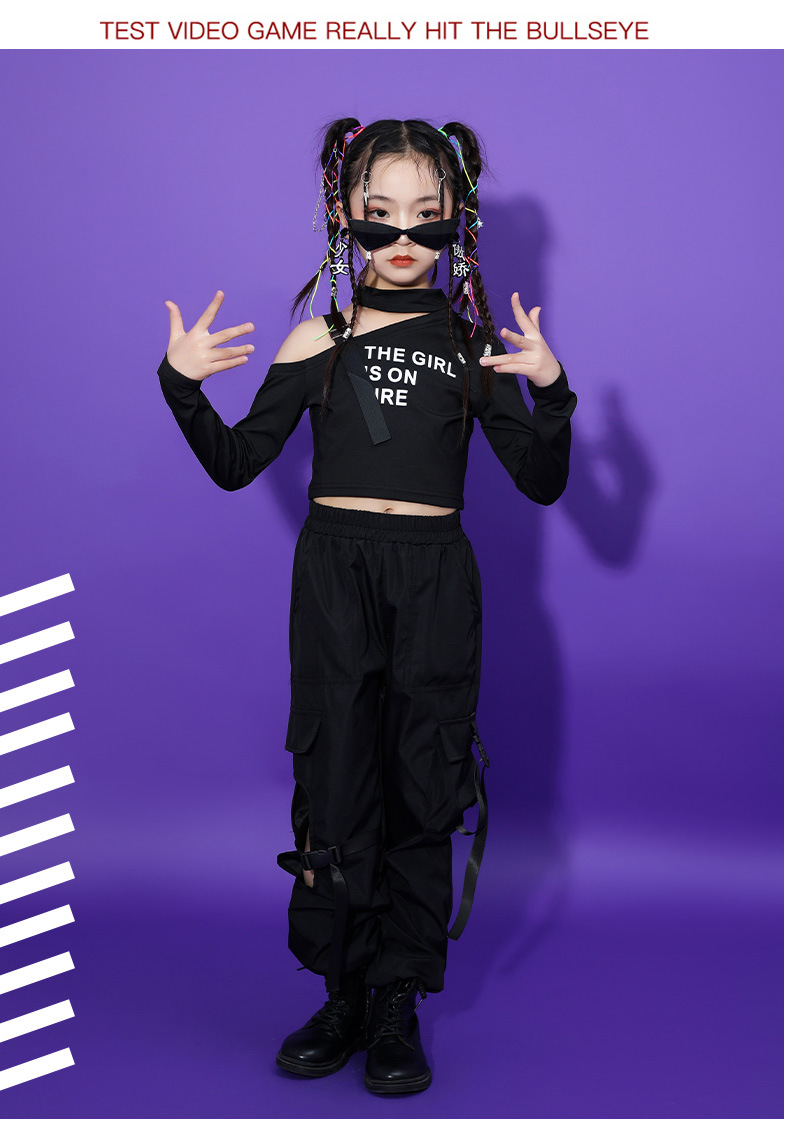 **พร้อมส่ง**ชุดเต้น ชุดแดนซ์ เสื้อแขนยาวคอไขว้+ กางเกงขายาว