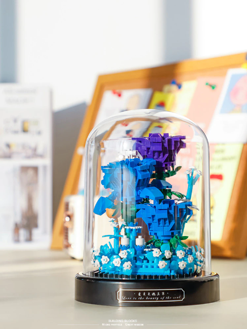 เลโก้นาโน Blue Enchantress and Display Box(ต้นกุหลาบม่วงพร้อมโคมครอบ) Size Jumbo