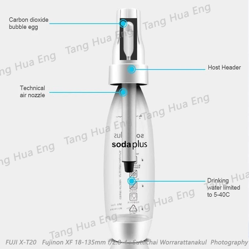 ขวดทำน้ำโซดา PET ขนาด 1 ลิตร ( Soda plus )