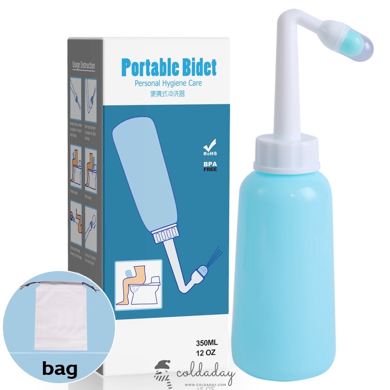 Portable Bidet ที่ฉีดชำระแบบพกพา รุ่นหัวงอ 350 ml.