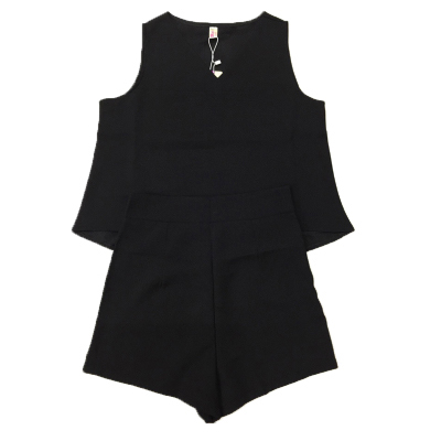 ชุดเซทเสื้อ กางเกงแฟชั่น สไตล์สวยหรู รหัส 1670-สีดำ