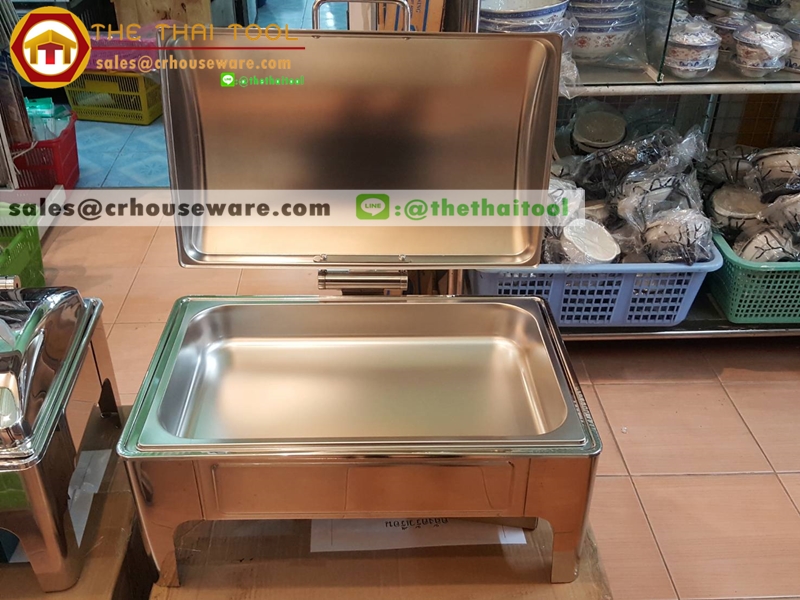 ชุดอ่างอุ่นอาหารใหญ่ ขนาด 1/1 รุ่นประหยัด (นำเข้า) รหัส 005-SD323